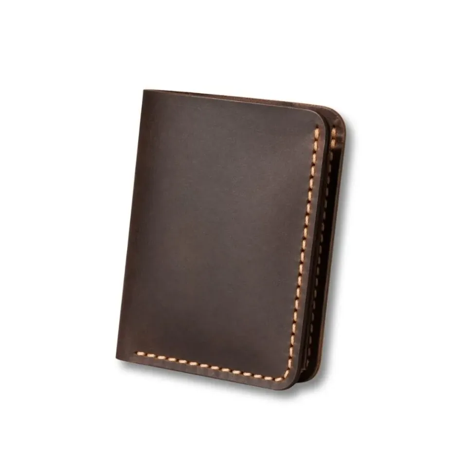 Maison Sacoches Nox Porte Carte Cuir Homme Noir Vertical
