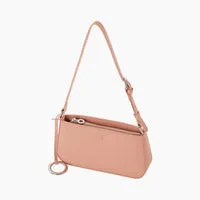 O bag Party sac bandoulière blush zip tissu gommé