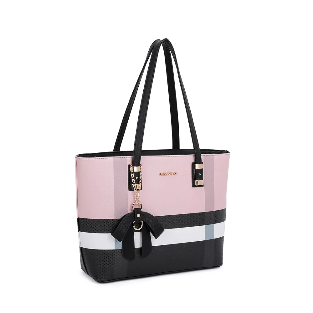 Gallantry Paris Jolie sac cabas rose simili cuir