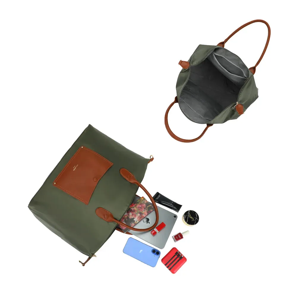 Gallantry Paris Vadrouille Chic cabas vert foncé grand