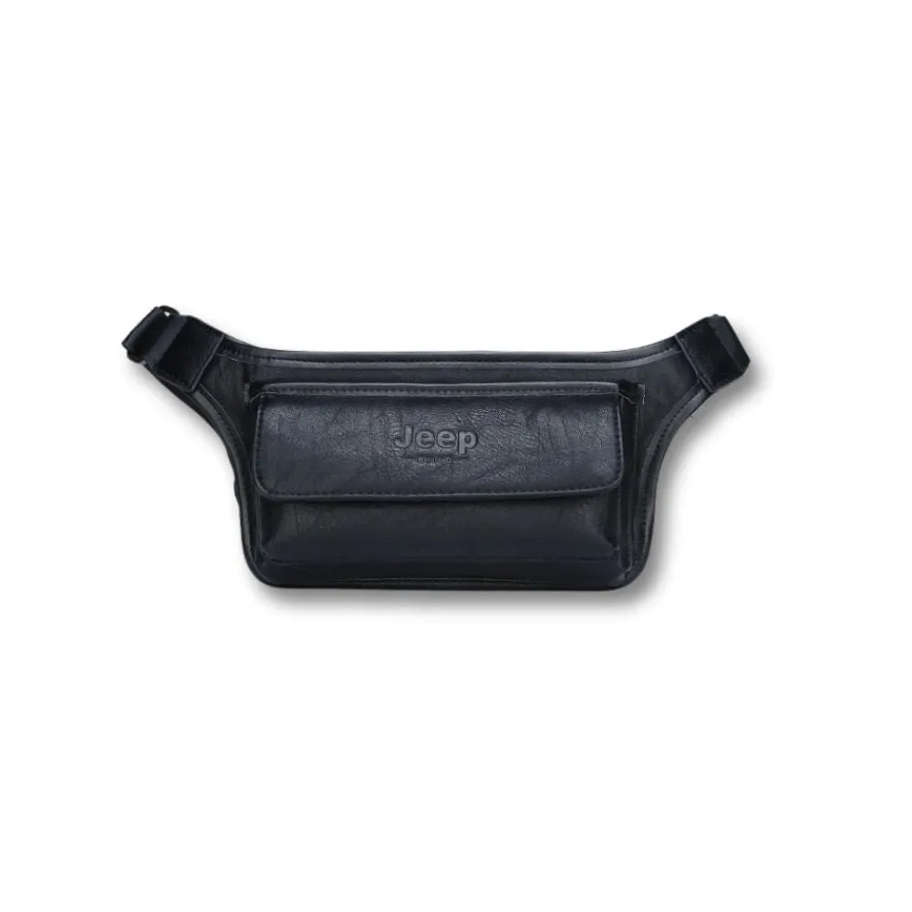 Maison Sacoches Jeep sac banane cuir kaki imperméable