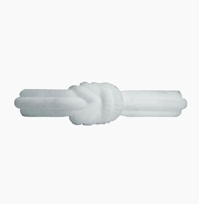 O bag O Bracelet Knot bracelet silicone blanc taille L