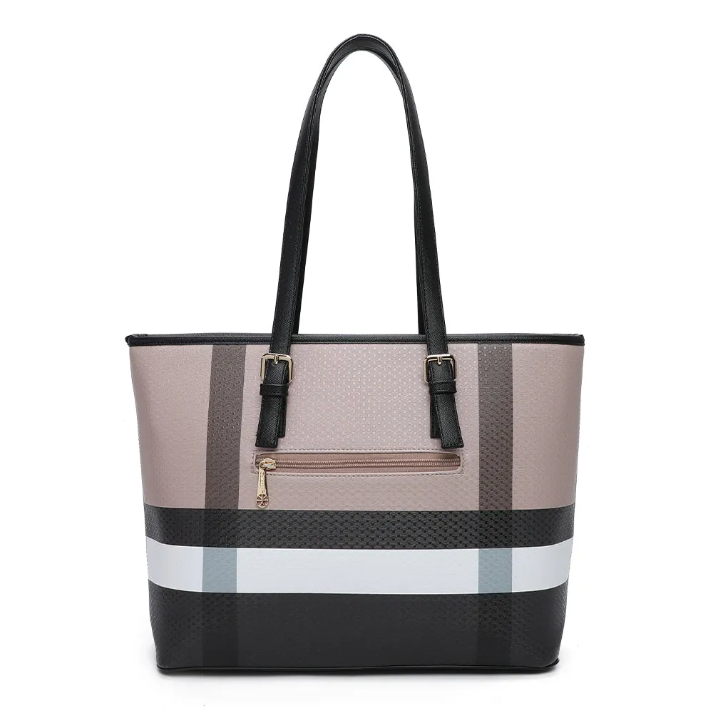 Gallantry Paris Marély sac cabas taupe/noir zippé