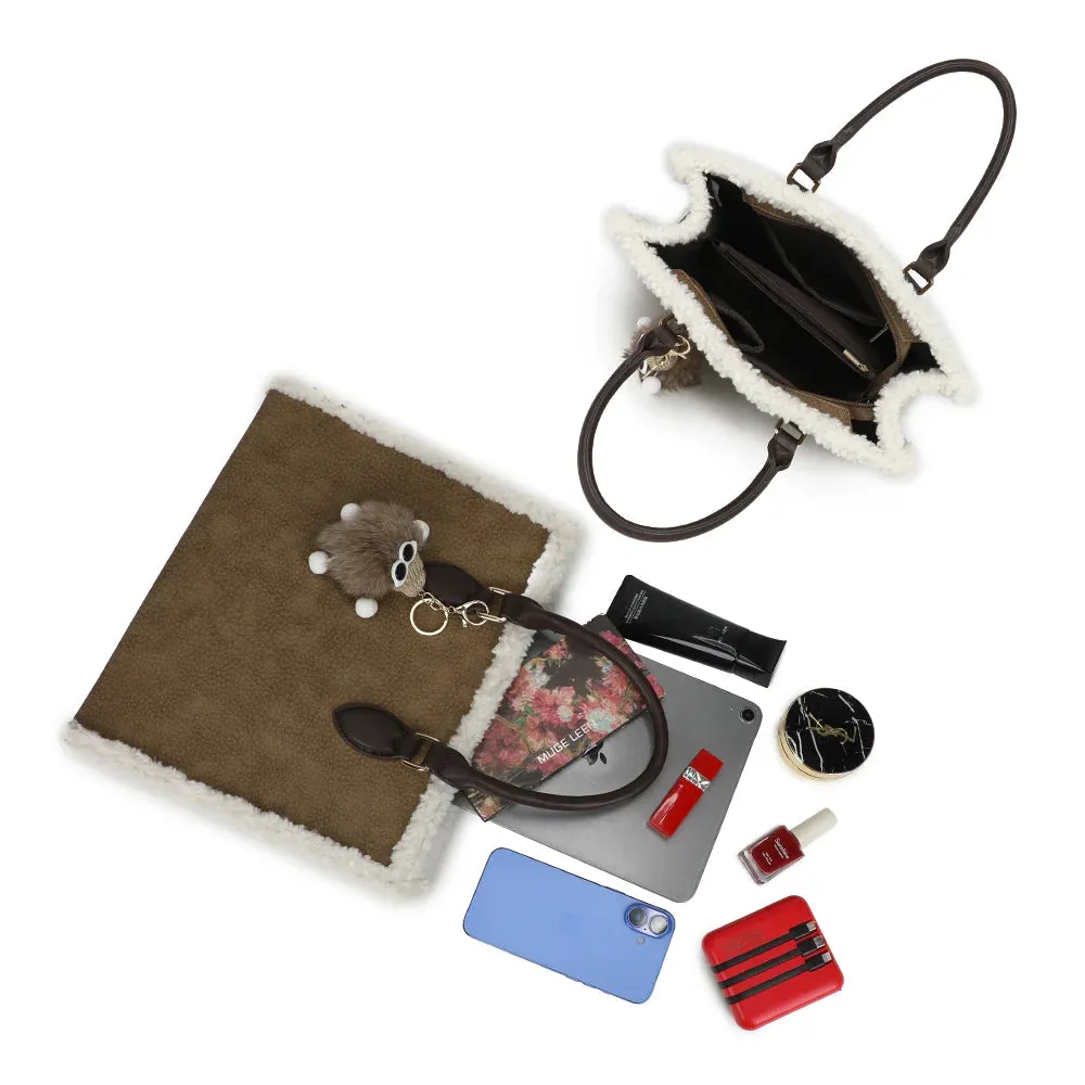 Gallantry Paris Le Oural sac à main taupe cuir grainé