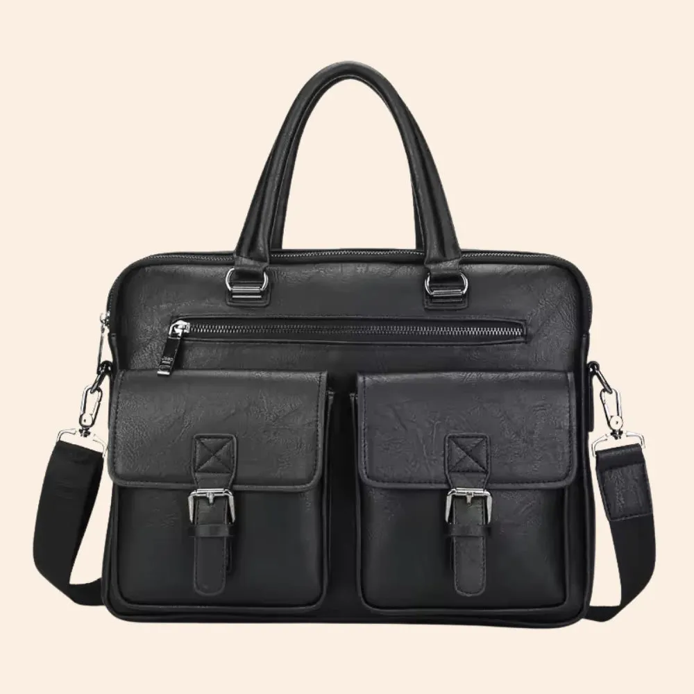 Mon Sacoche Cuir Homme sac à main marron cuir véritable