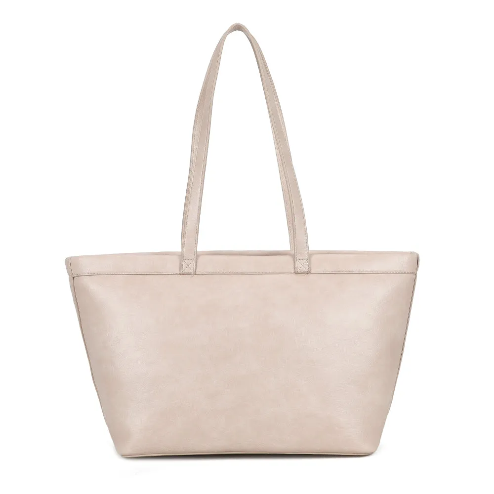 Gallantry Paris Naeva sac à main beige tressé