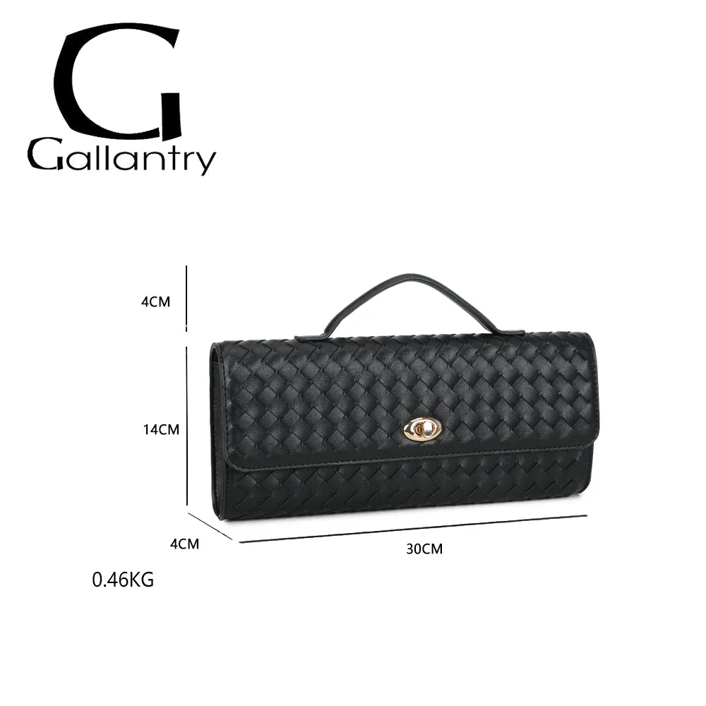 Gallantry Paris Élixir Tressé sac à main noir tressé