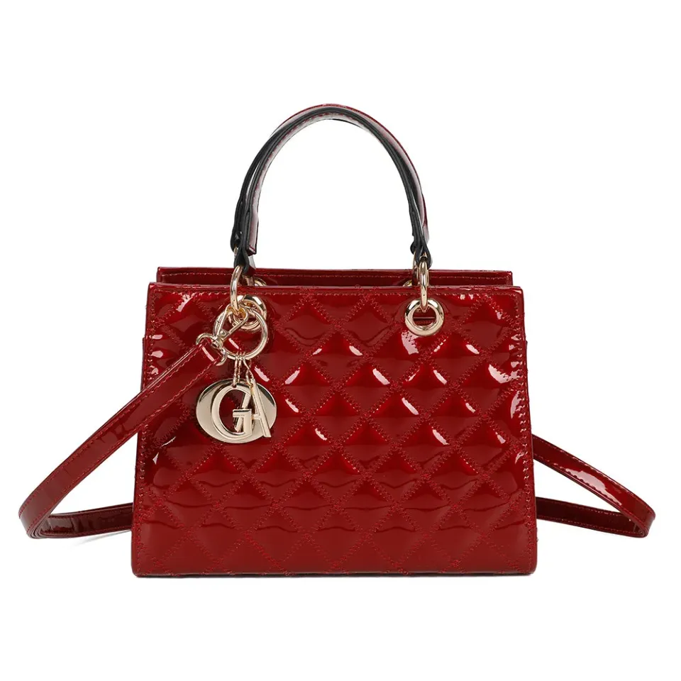 Gallantry Paris Scarlett sac à main rouge foncé verni