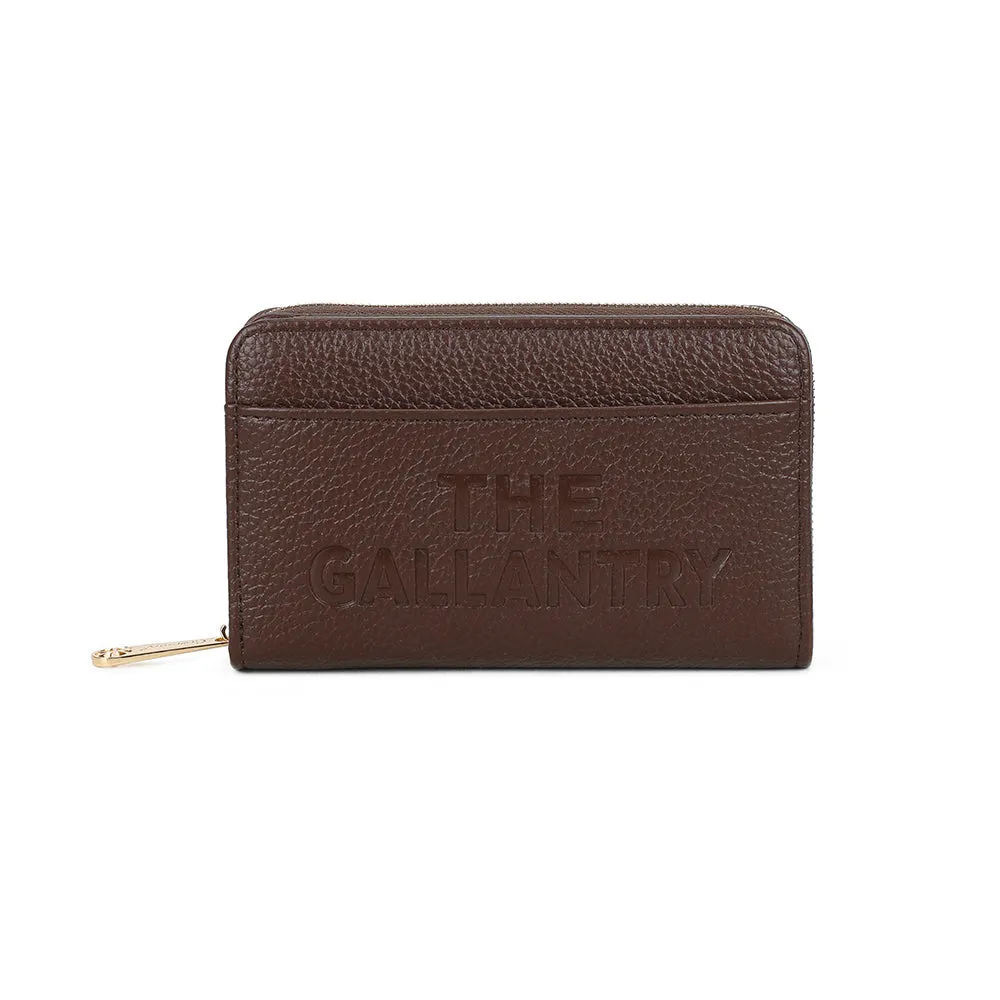 Gallantry Paris Le Précieux portefeuille noir zippé compact