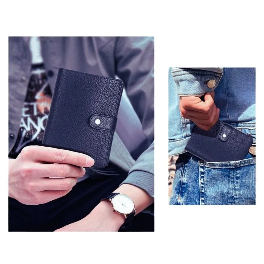 Maison Sacoches Amir portefeuille cuir homme noir compact