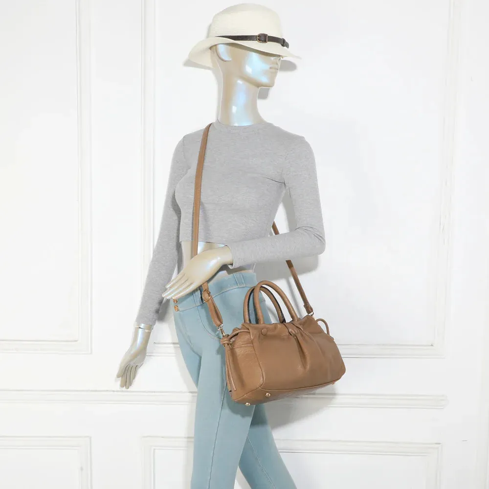 Gallantry Paris Mylane sac froncé bandoulière taupe