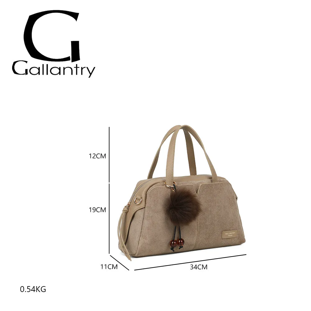 Gallantry La Brune sac à main Coffee suédine