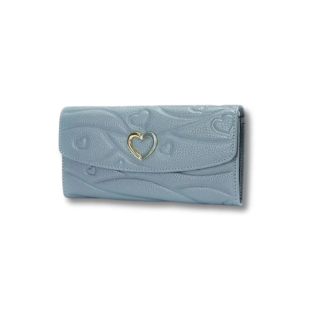Maison Sacoches Serina Porte-Monnaie Cuir Long Rose