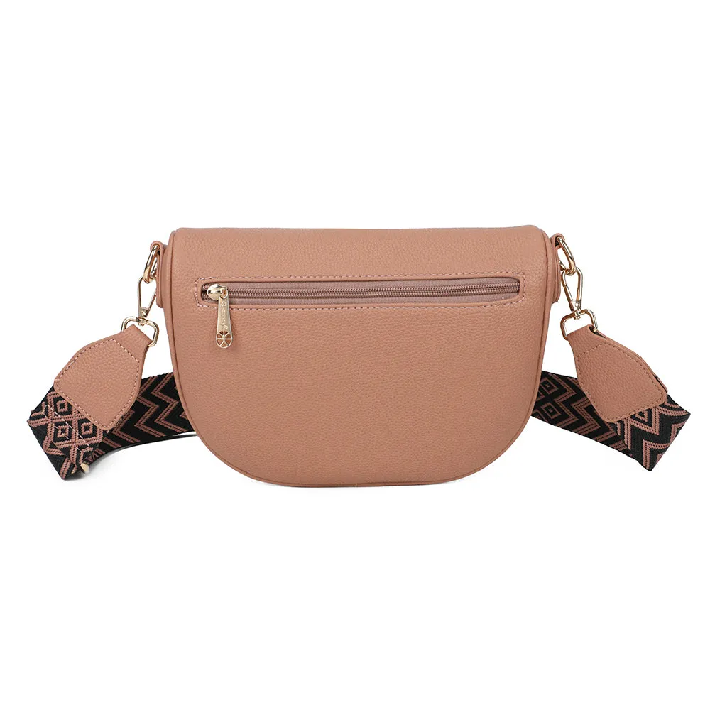 Gallantry Léonie sac banane rose foncé grainé