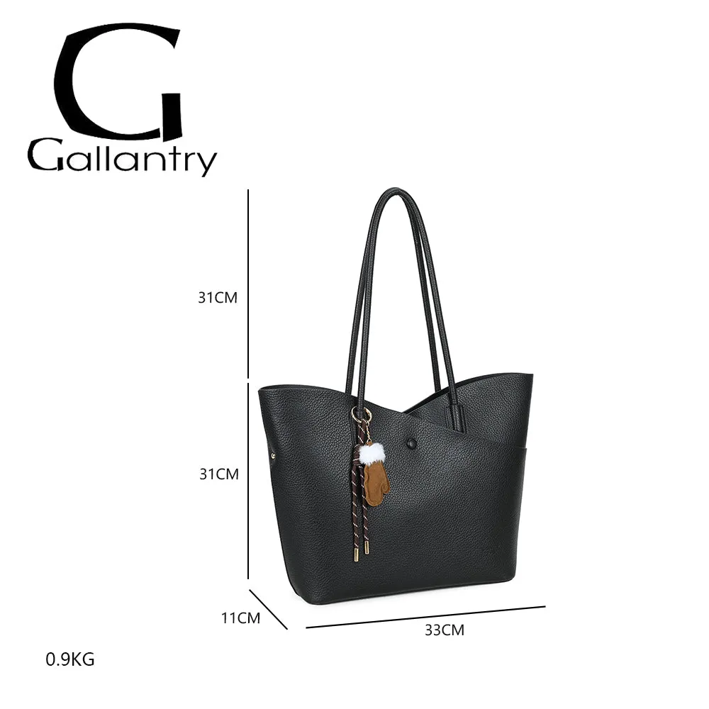 Gallantry Paris Le Hudson sac cabas coffee grainé