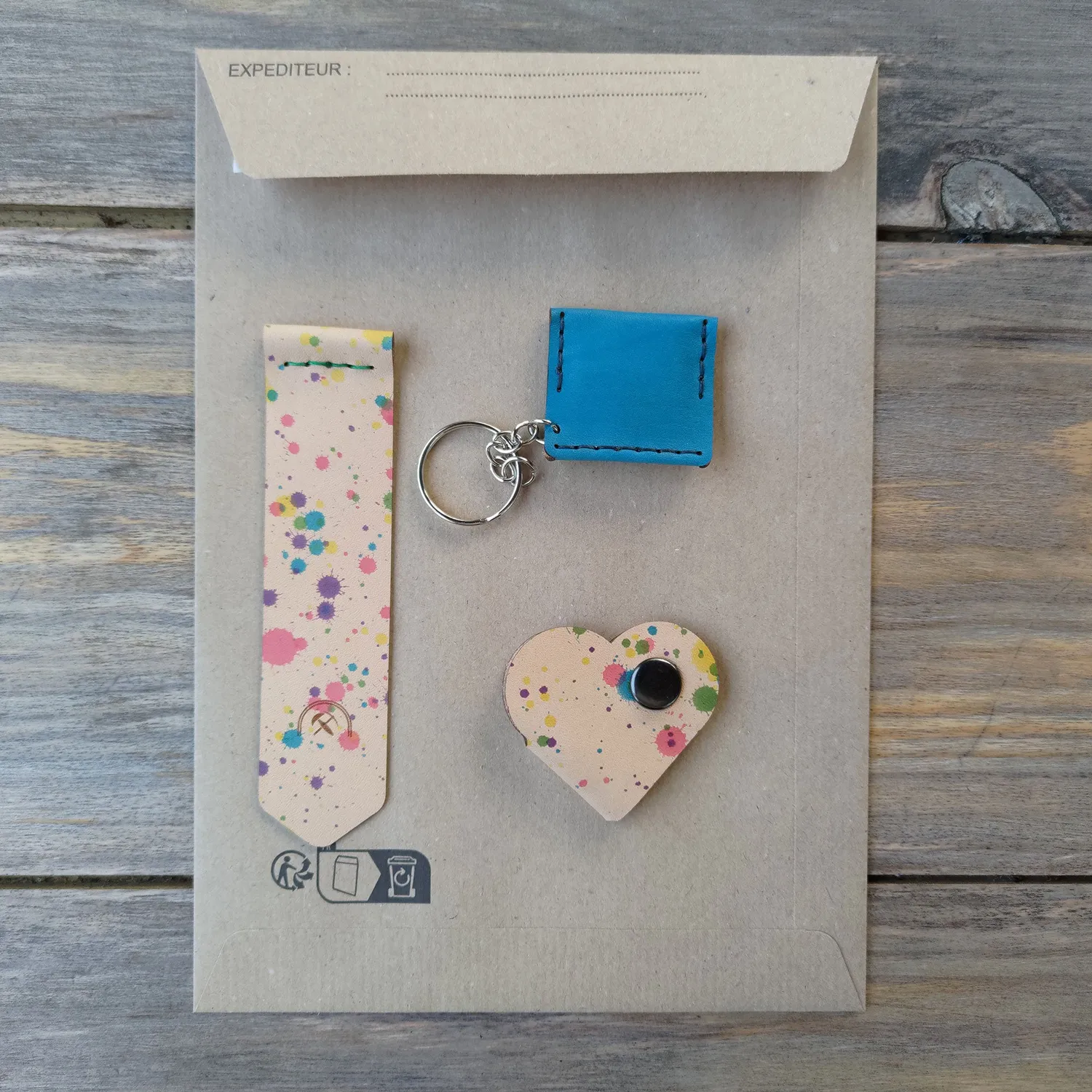 CagnaCuir Atelier Pochette Surprise lot cuir 3 pièces