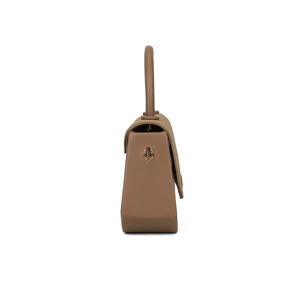 Gallantry Paris Tervane petit sac rabat taupe foncé suédé