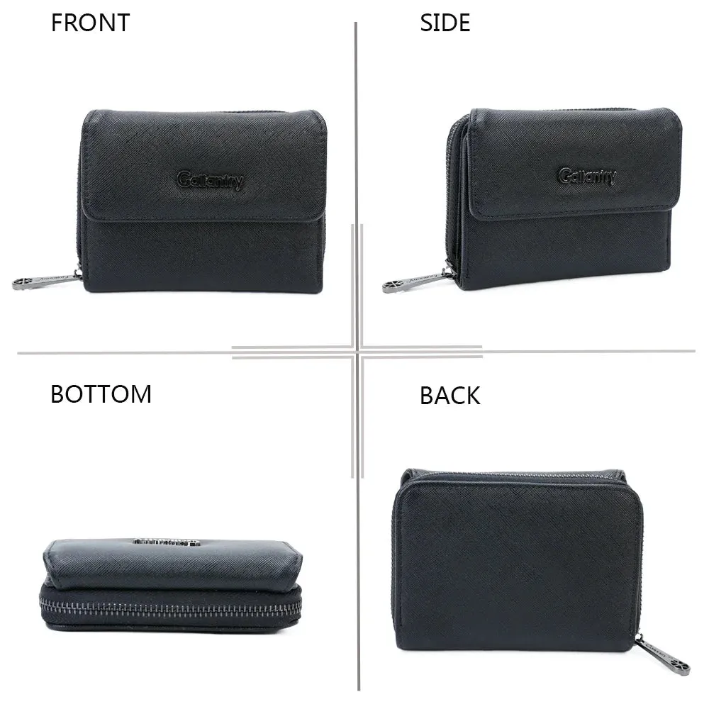 Gallantry Le petit Complice portefeuille femme noir saffiano