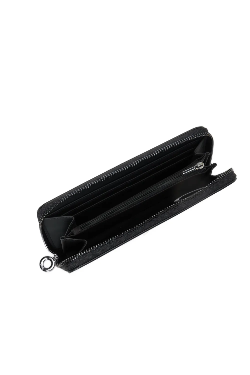 O bag O wally Mughetto portefeuille femme noir zip