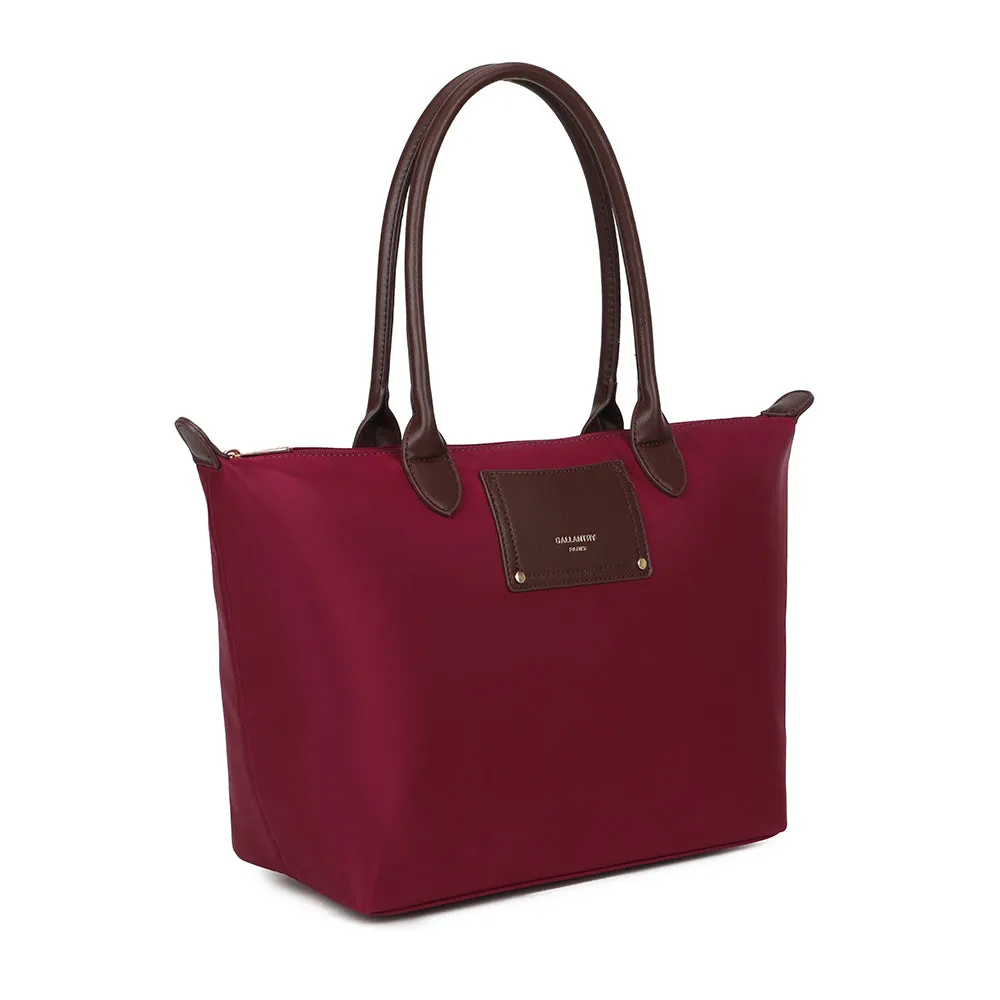 Gallantry Le Meralis sac cabas zippé bordeaux
