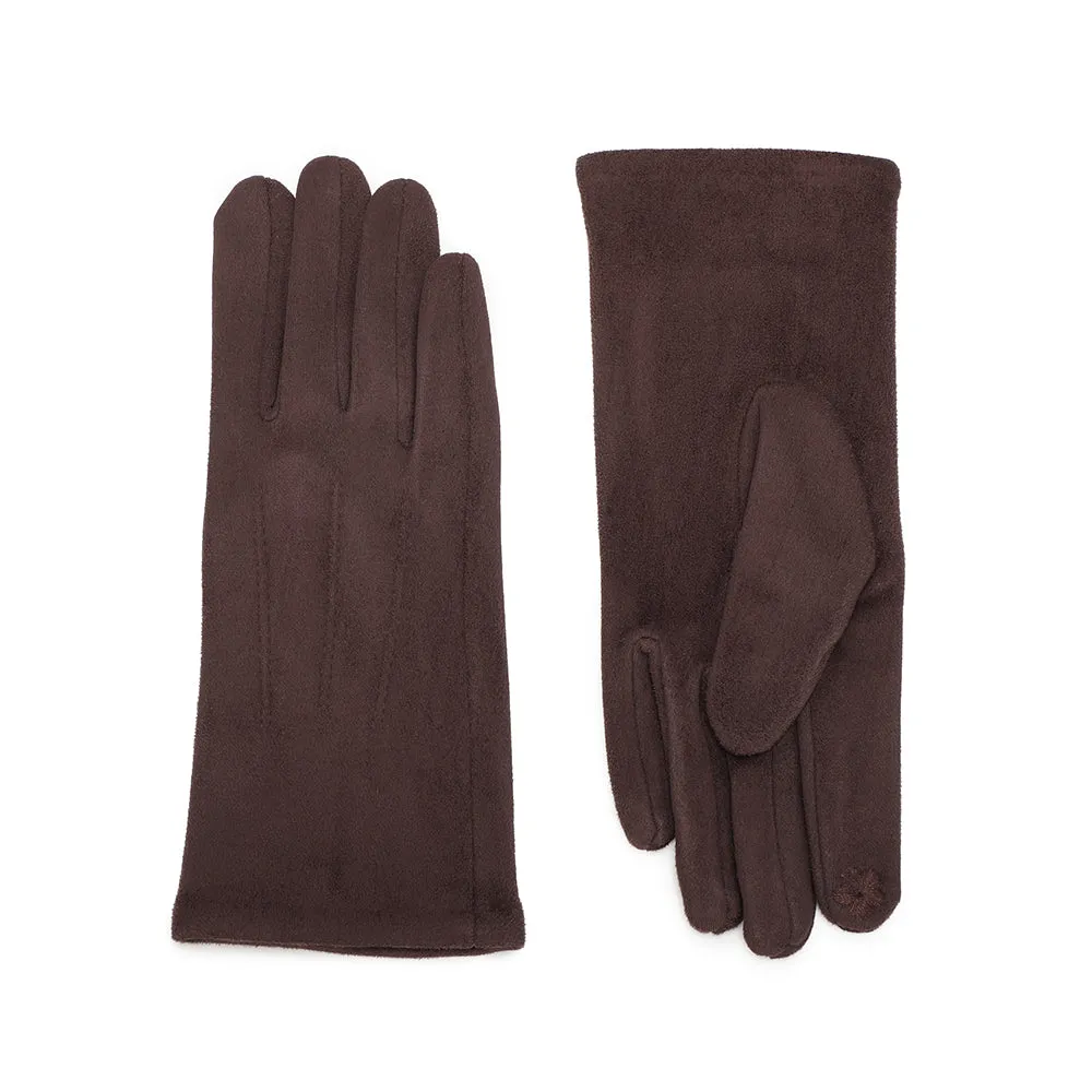 Gallantry Élégance Velours gants tactiles noir
