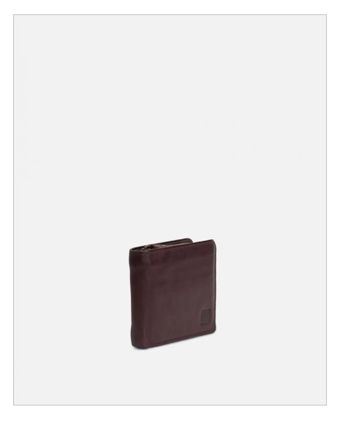 Hexagone Cuir PF Mike portefeuille cuir marron vert sapin