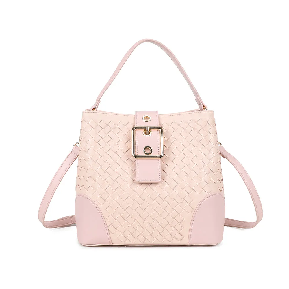 Gallantry Paris Bellevue sac à main beige effet tressé