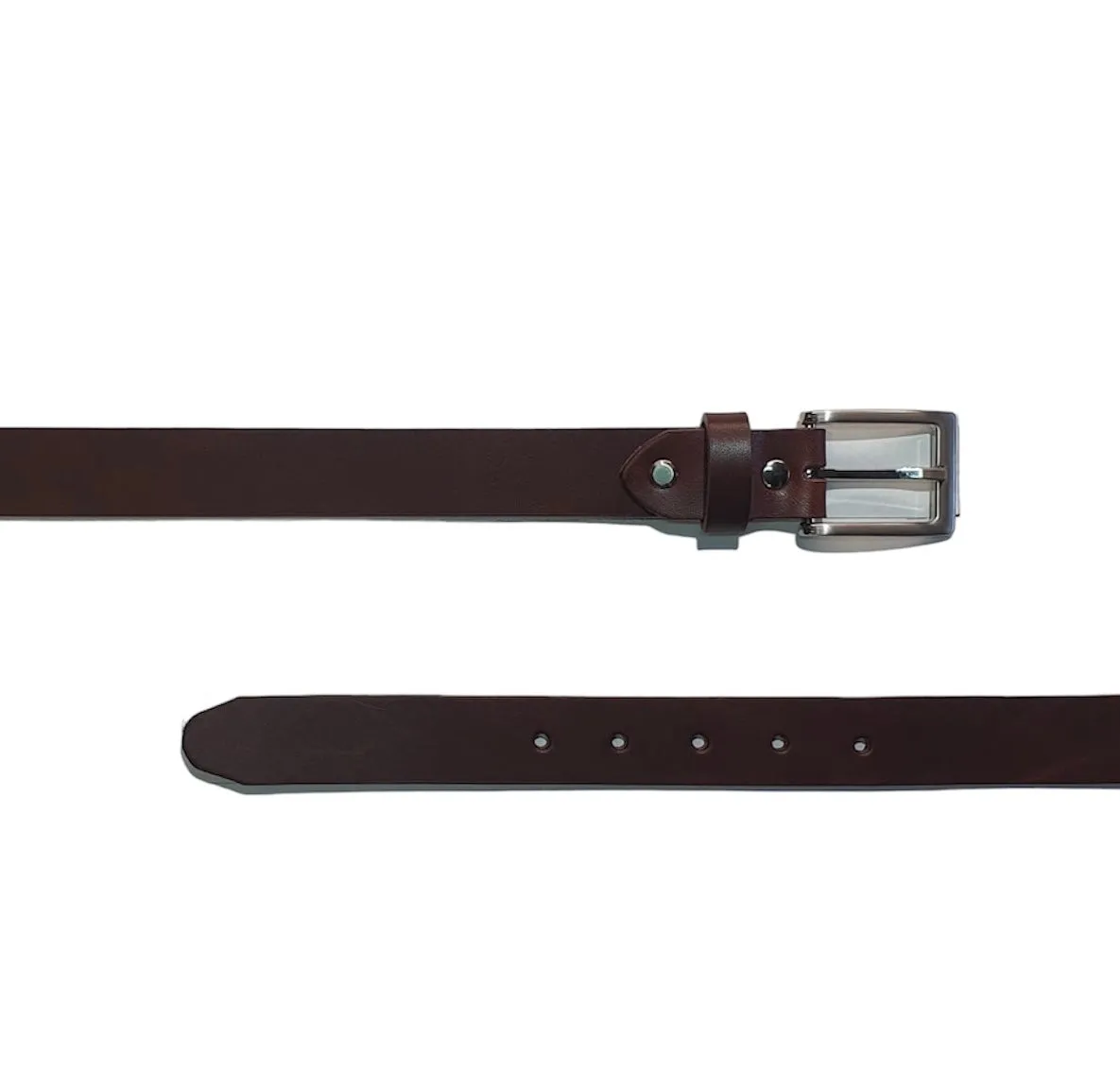 Hexagone Cuir Classique ceinture cuir Noir 100 cm