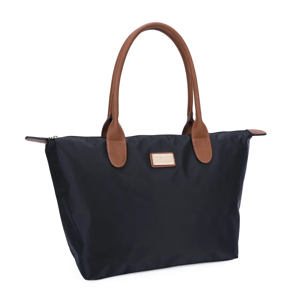 Gallantry Paris La Balade Large cabas nylon noir zippé