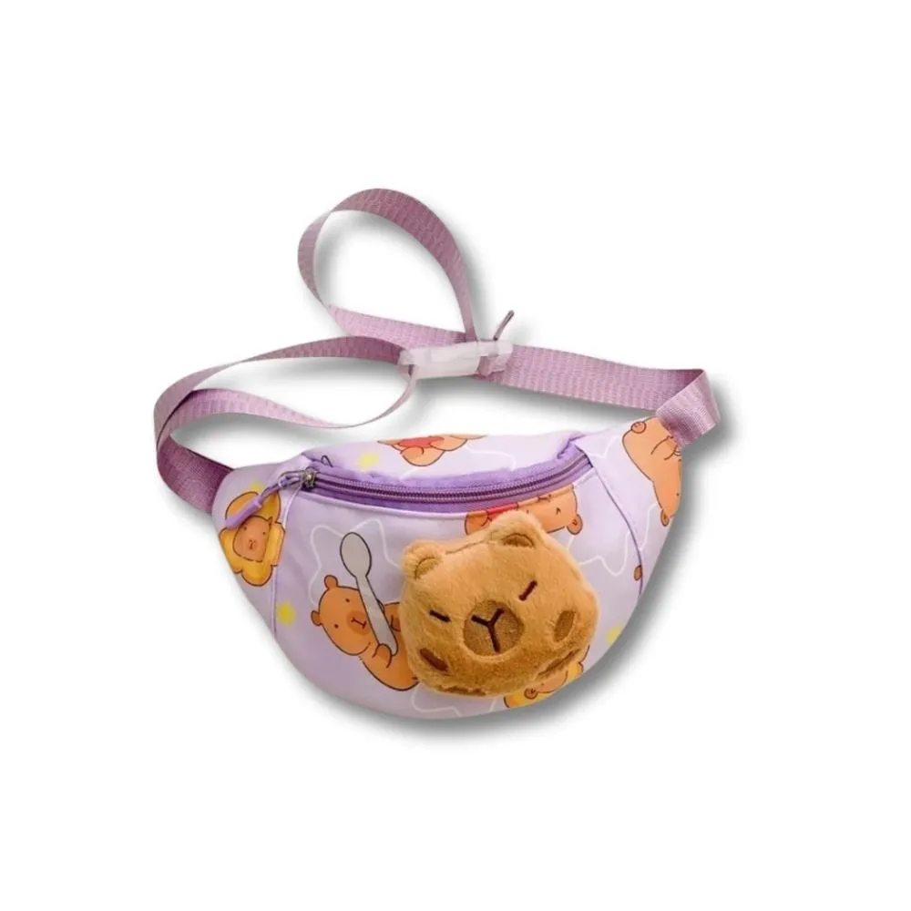 Maison Sacoches Pilou sac banane enfant bleu ourson