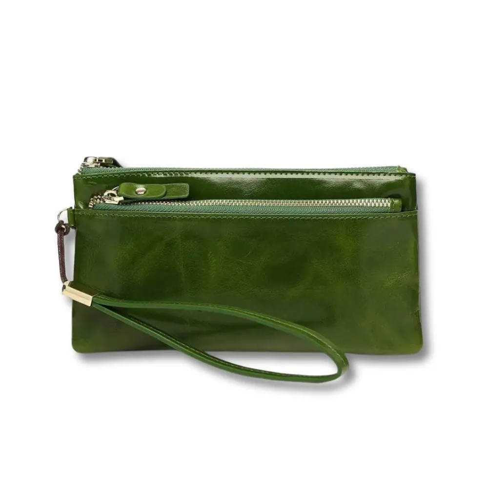 Maison Sacoches Auréa Grande Pochette Femme Rouge cuir