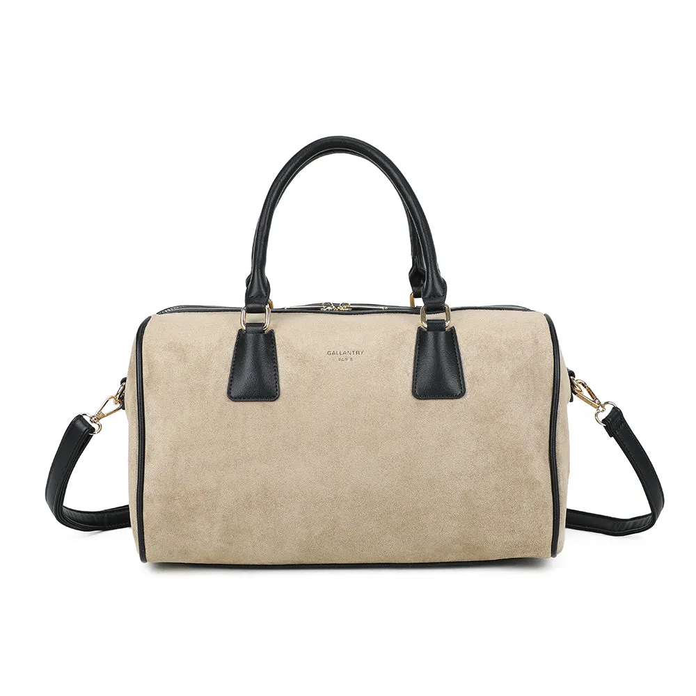 Gallantry Paris Iconic Bowler sac à main Noir suédine