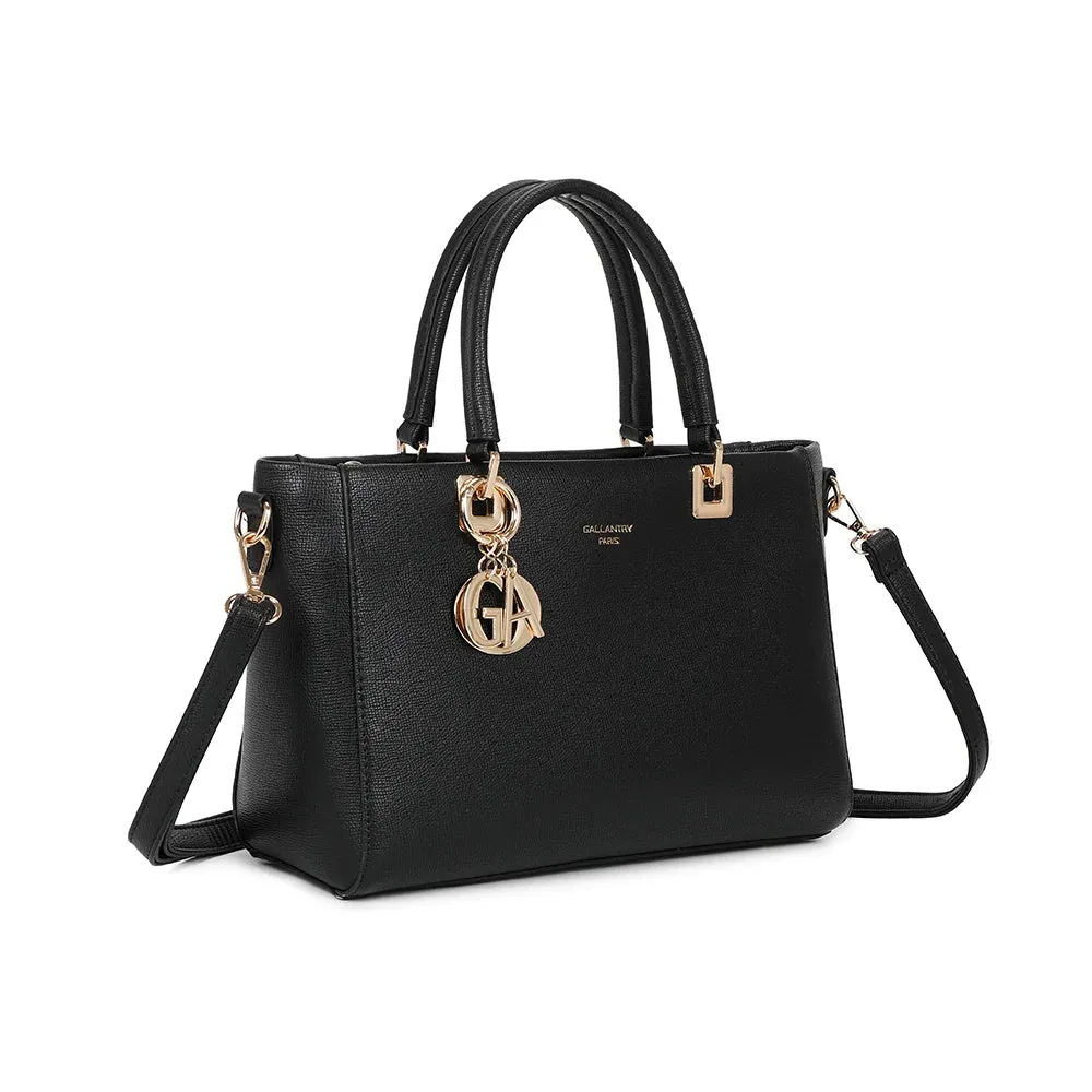 Gallantry Élancia sac à main noir façon saffiano