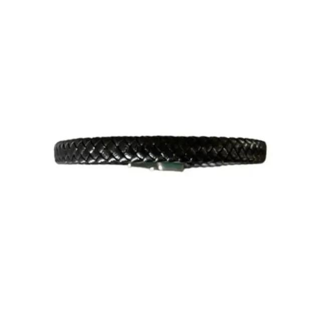 Hexagone Cuir Tressé Plat bracelet cuir