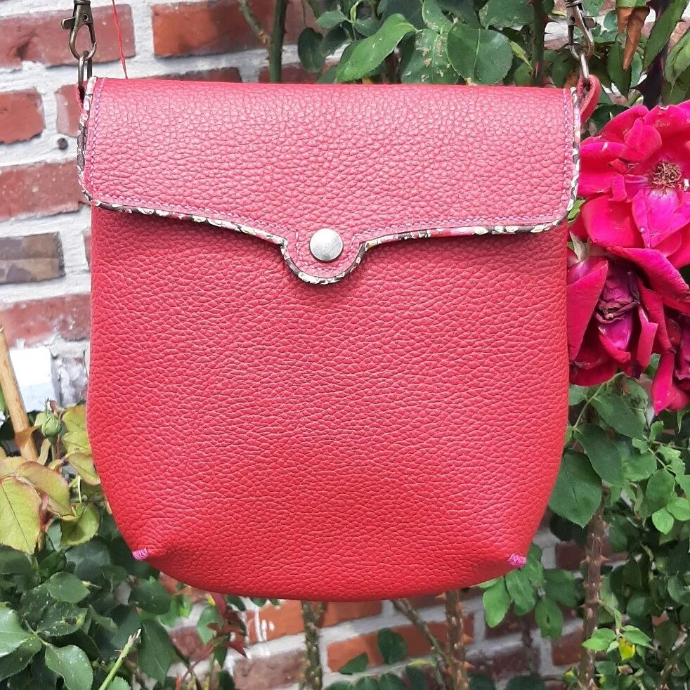 Atelier Anne R Myrlande sac bandoulière cuir rouge