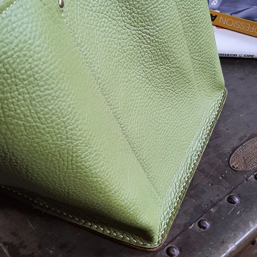 Atelier Anne R sac Quadrate cabas cuir grainé