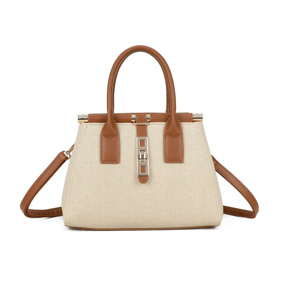 Gallantry Paris Loria Signature sac à main noir fermoir