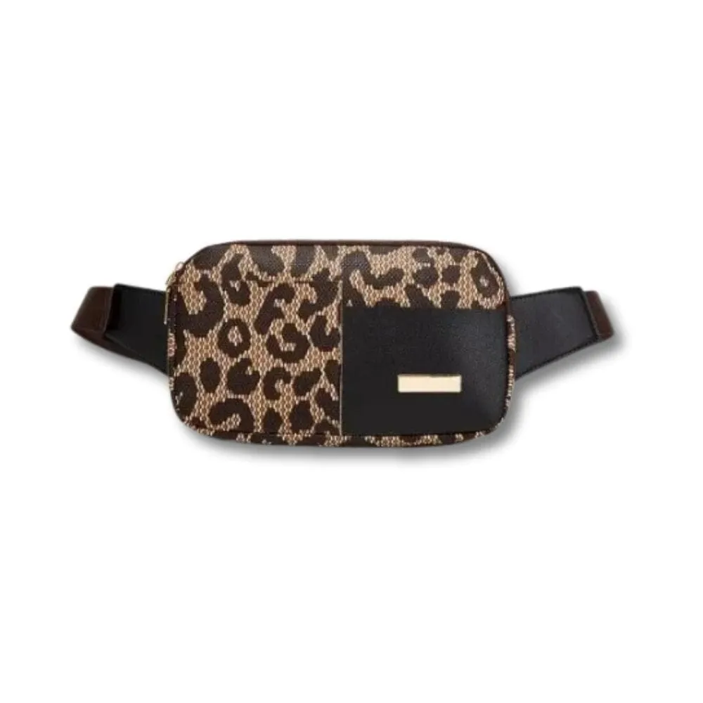 Maison Sacoches Nysa mini banane femme marron portefeuille