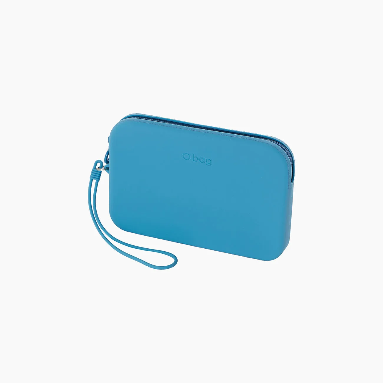 O bag Fiesta pochette silicone bleu clair zip