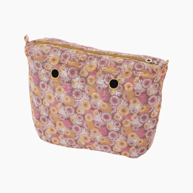 O bag Fabric Lace sac intérieur zippé bloom sun