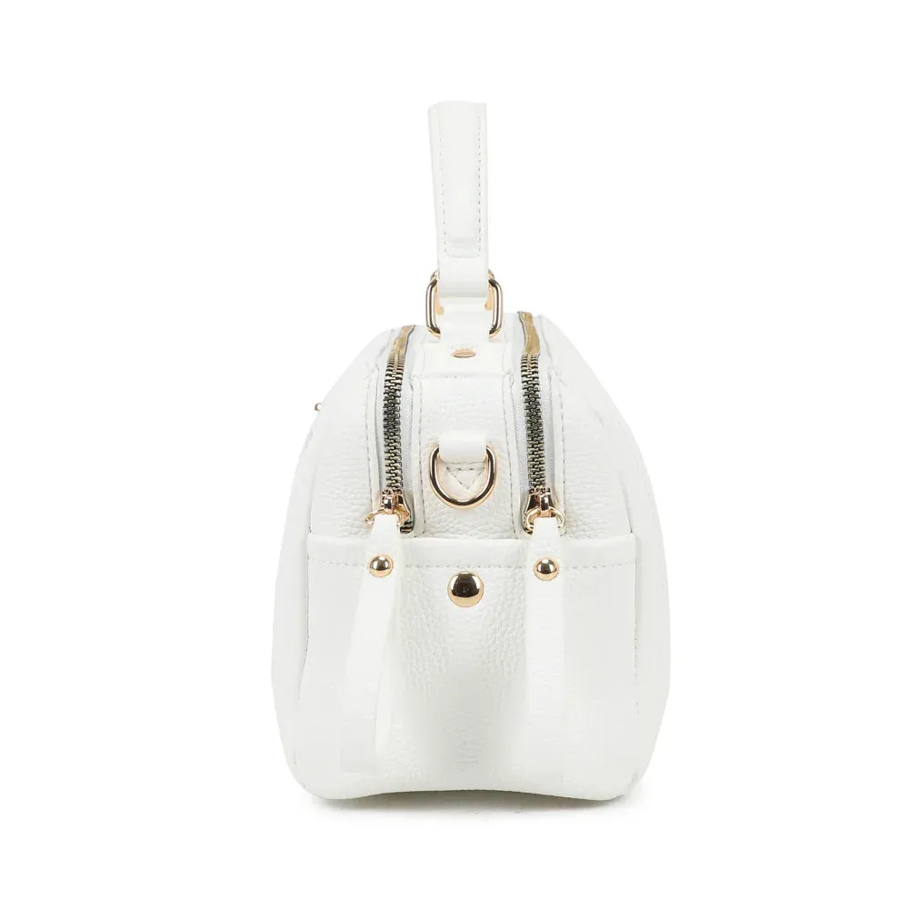 Gallantry Mini Boston Élégance petit sac rose grainé