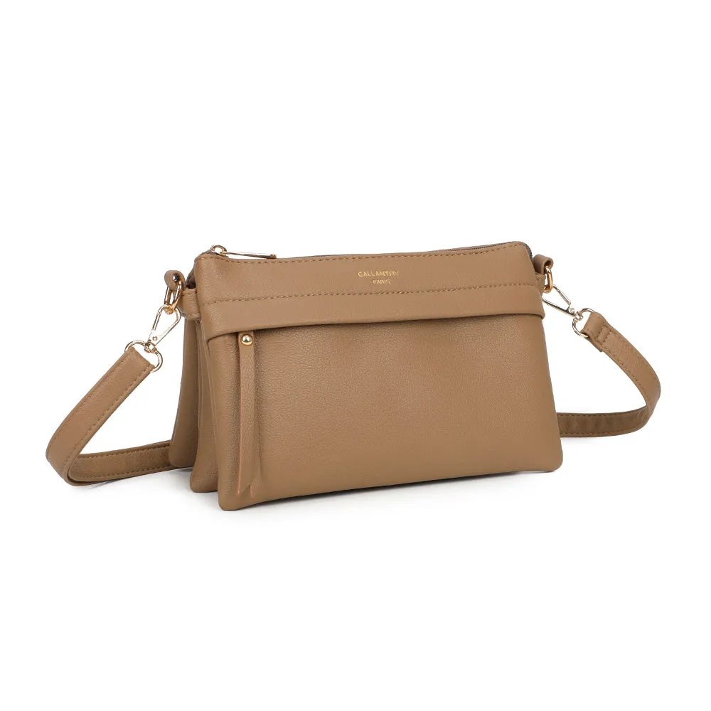 Gallantry Paris Vélane sac bandoulière taupe foncé zippé