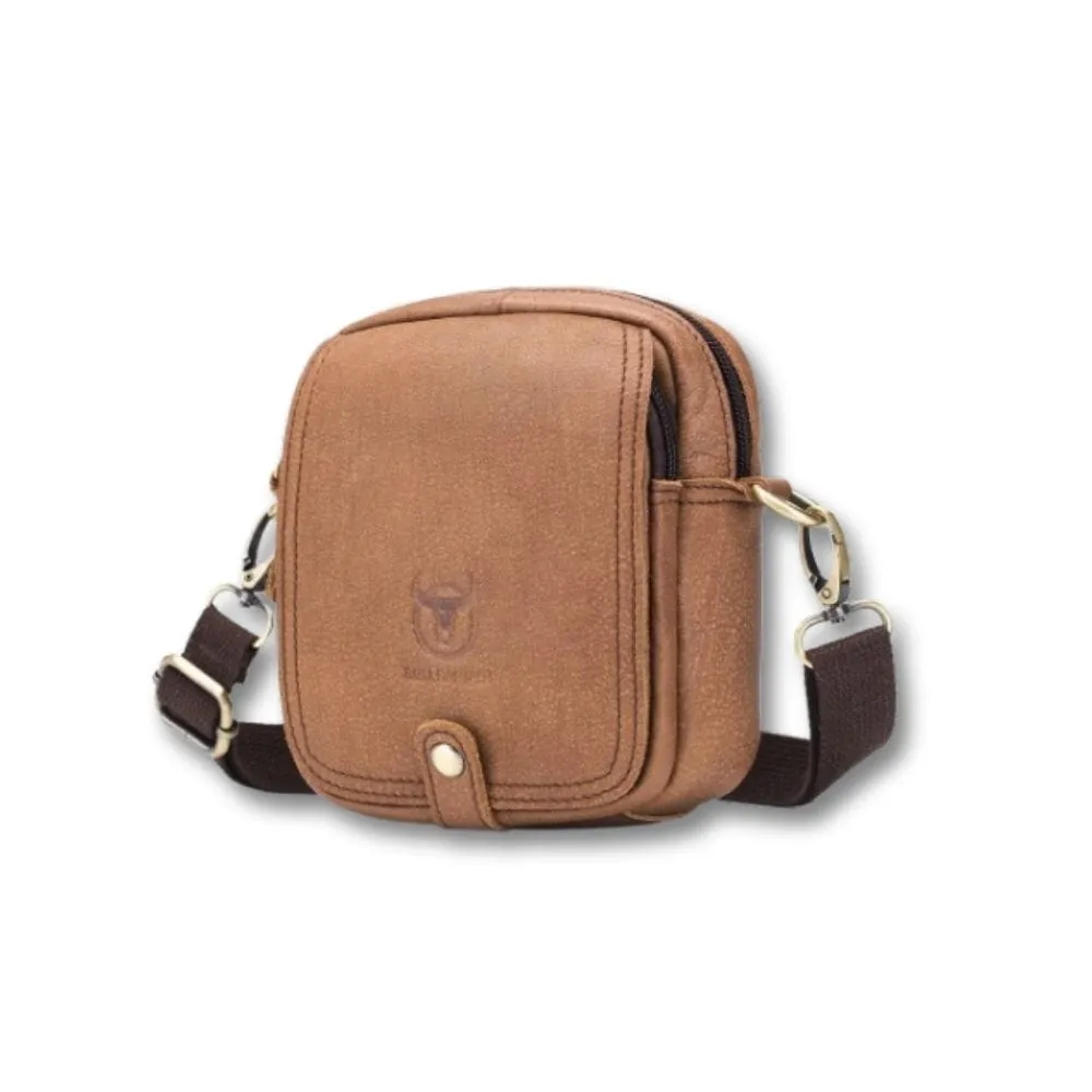 Maison Sacoches Veyron sacoche homme vintage marron compacte