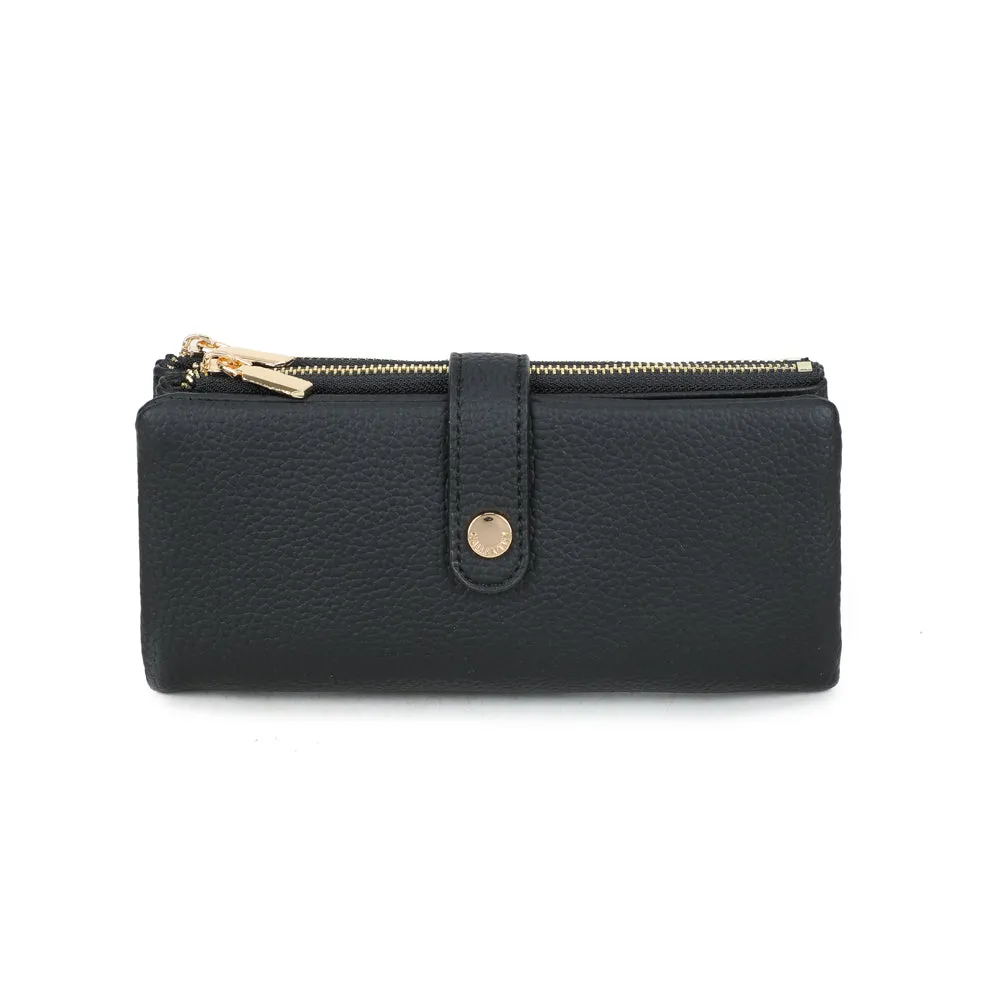 Gallantry Paris Rosy Chic portefeuille noir zippé