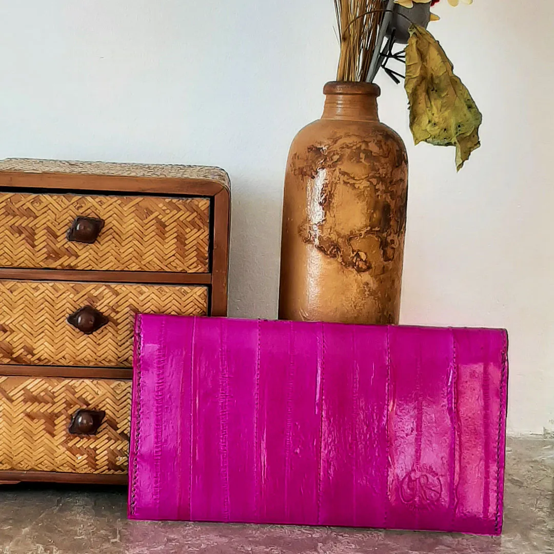 Atelier Anne R compagnon Clareine cuir fuchsia