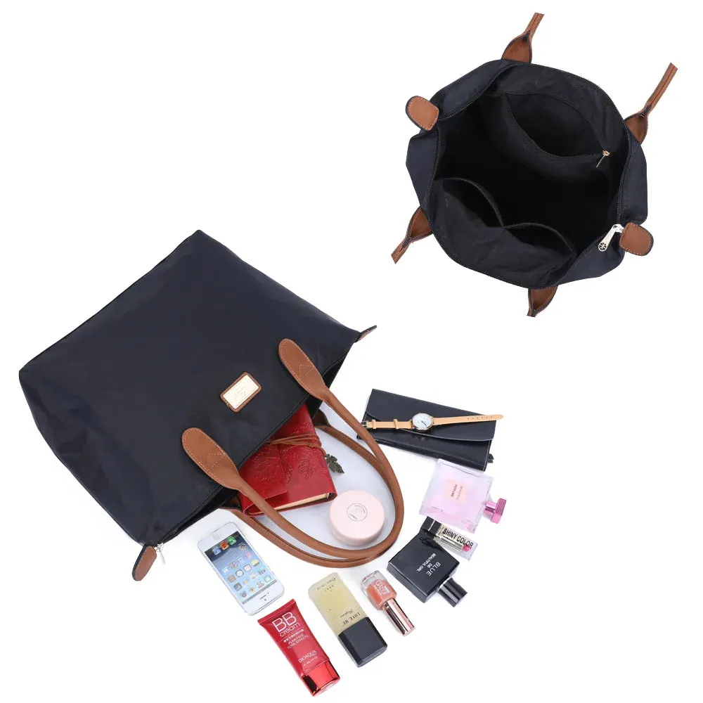 Gallantry Paris La Balade Large cabas nylon noir zippé