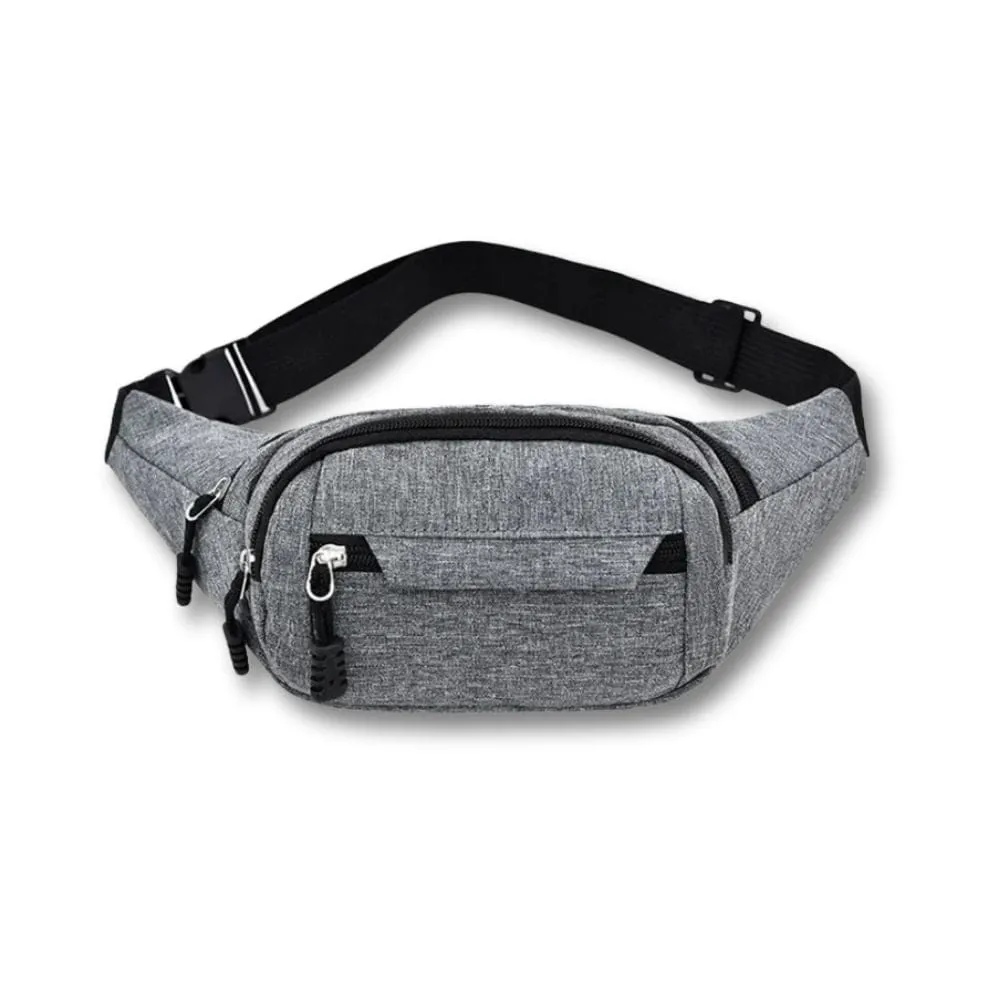 Maison Sacoches Norren sac banane gris Oxford imperméable