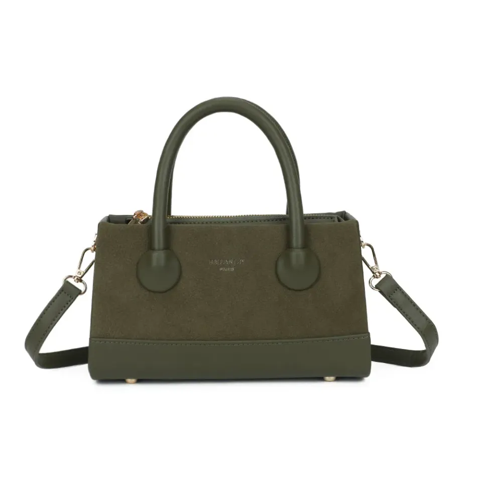 Gallantry Le Basile petit sac à main Vert Fonçé suédine
