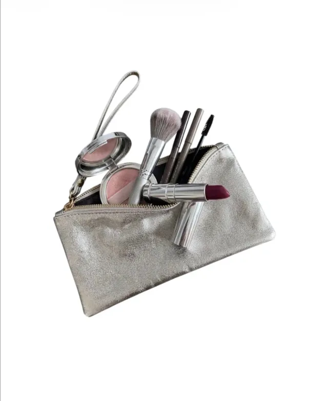Hexagone Cuir Little Pocket pochette cuir grainé