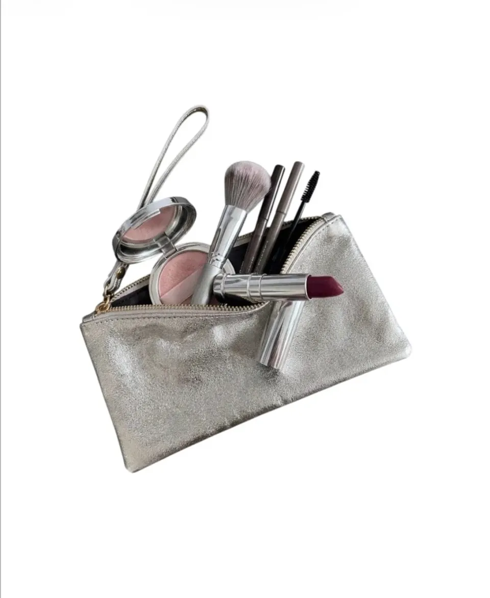 Hexagone Cuir Little Pocket pochette cuir grainé